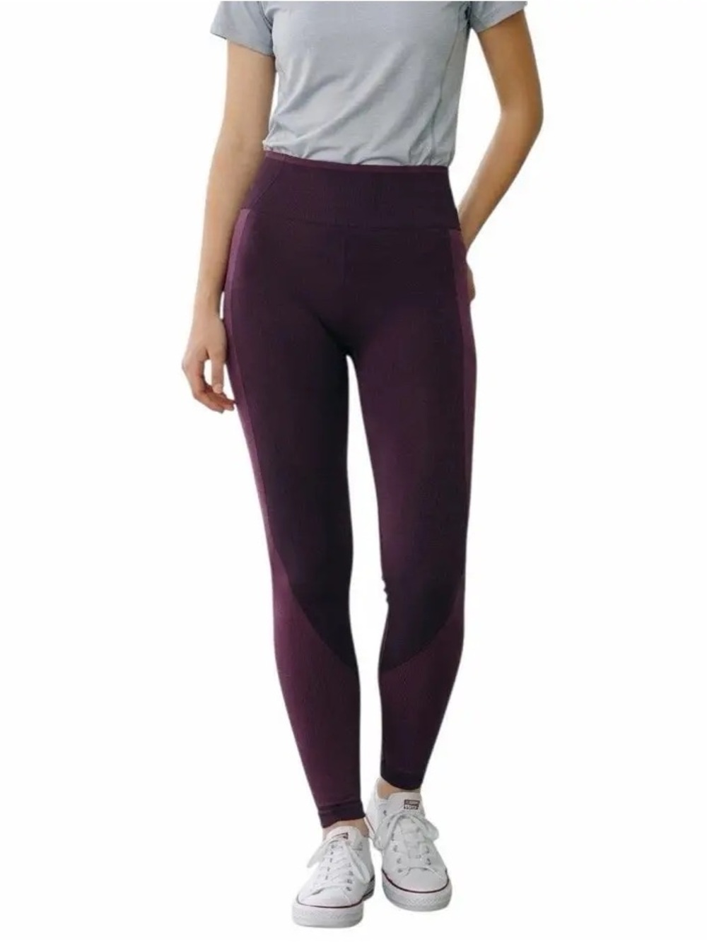 NWT PINK Victoria's Secret Girls' Maroon Seamless Leggings extra small